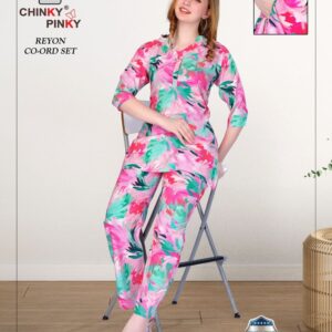 Women’s Reyon Digital Full Co-ord Set | Wholesale Manufacturer India | Chinky Pinky